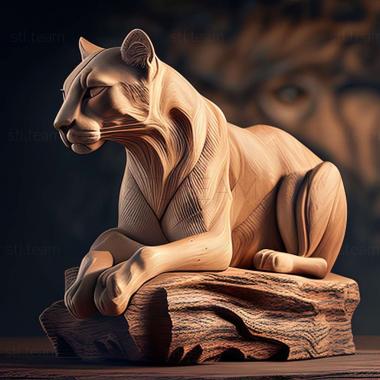 3D модель Puma pardoides (STL)